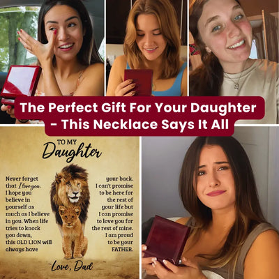 "Never Forget That I Love You" – Necklace for Daughter from Dad
