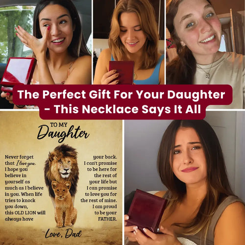 "Never Forget That I Love You" – Necklace for Daughter from Dad