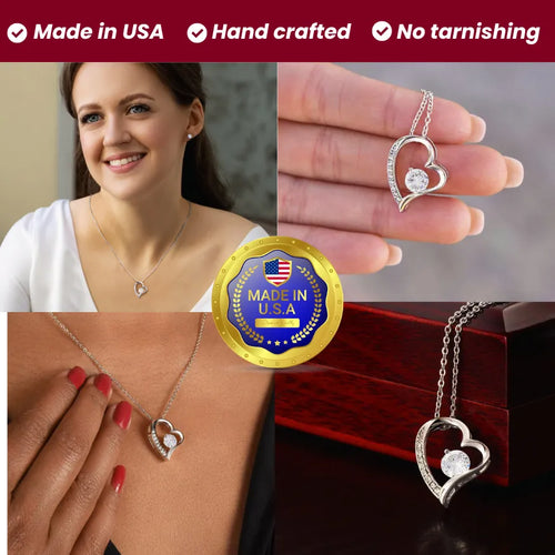 "Never Forget That I Love You" – Necklace for Daughter from Dad