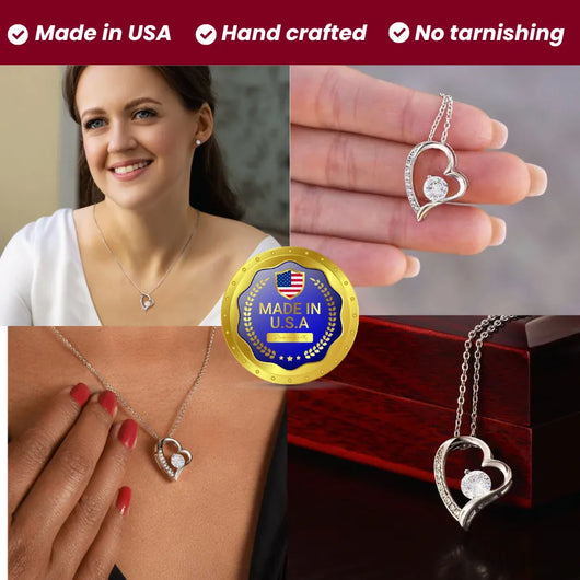 "Never Forget That I Love You" – Necklace for Daughter from Dad