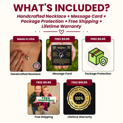 “I May Not Be a Perfect Dad, But I'll Always Protect You" – Necklace for Daughter from Dad